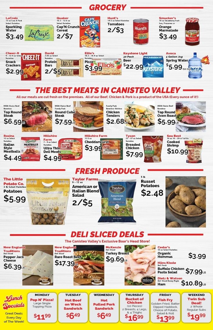 Canisteo Shurfine Weekly Ad October 9 - 15, 2026