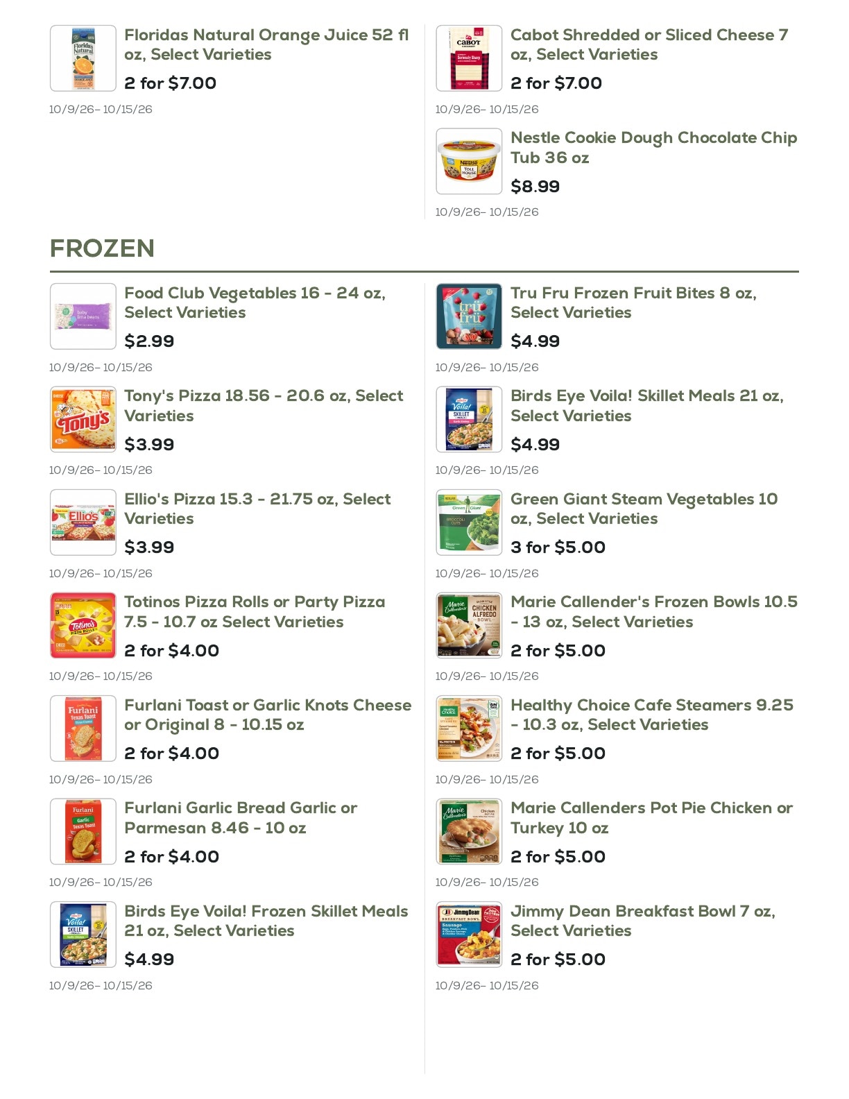Geissler's Supermarket Weekly Ad October 9 - 15, 2026