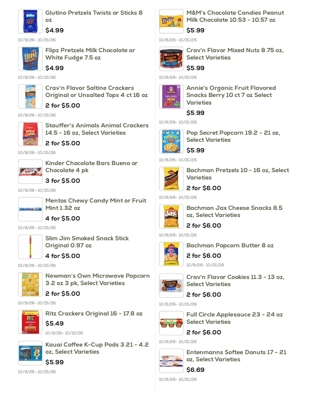 Geissler's Supermarket Weekly Ad October 9 - 15, 2026