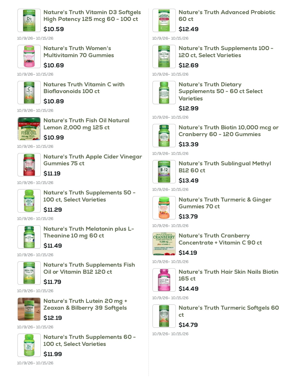 Geissler's Supermarket Weekly Ad October 9 - 15, 2026