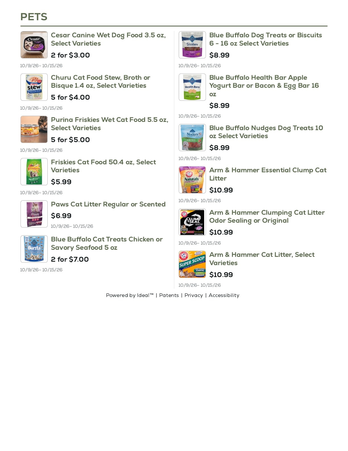 Geissler's Supermarket Weekly Ad October 9 - 15, 2026