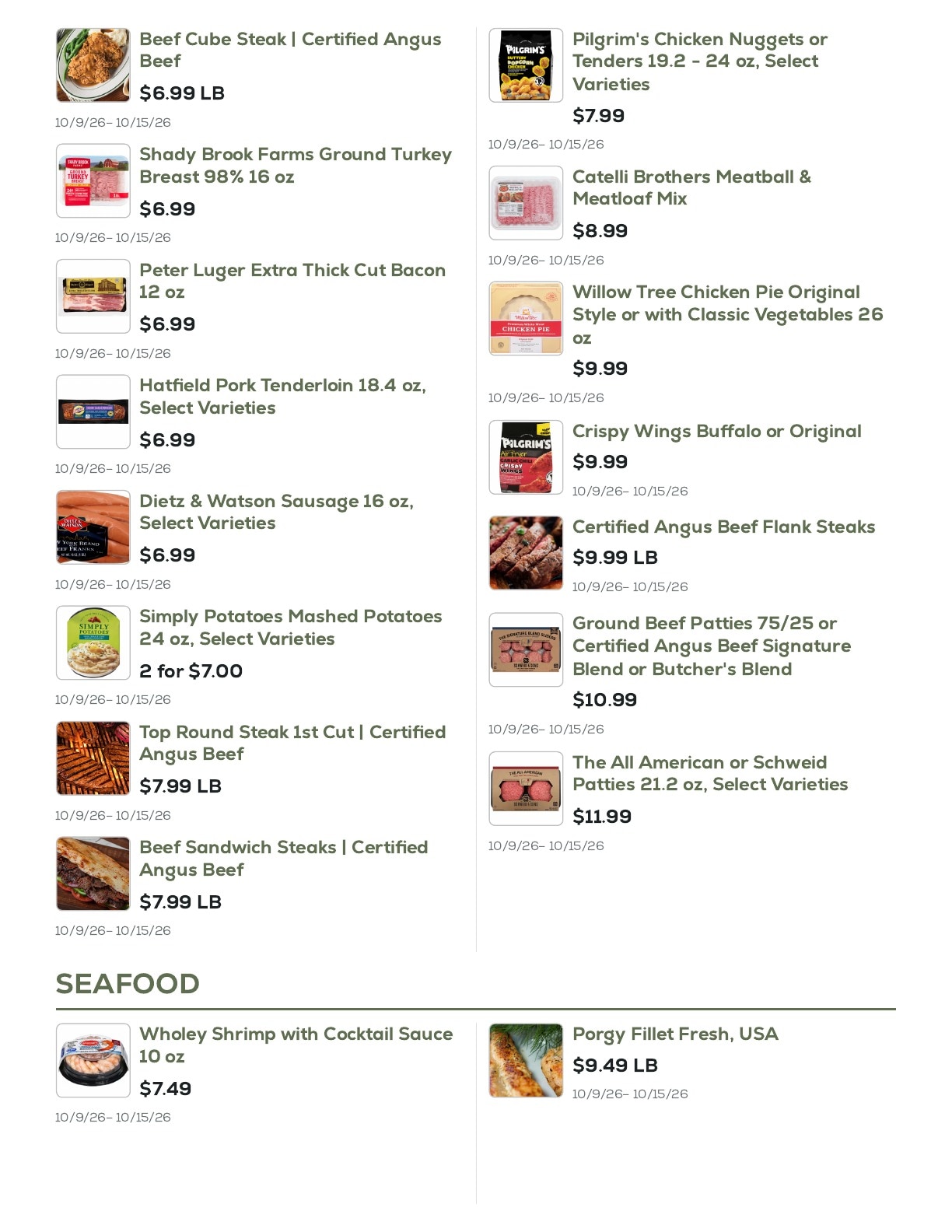 Geissler's Supermarket Weekly Ad October 9 - 15, 2026
