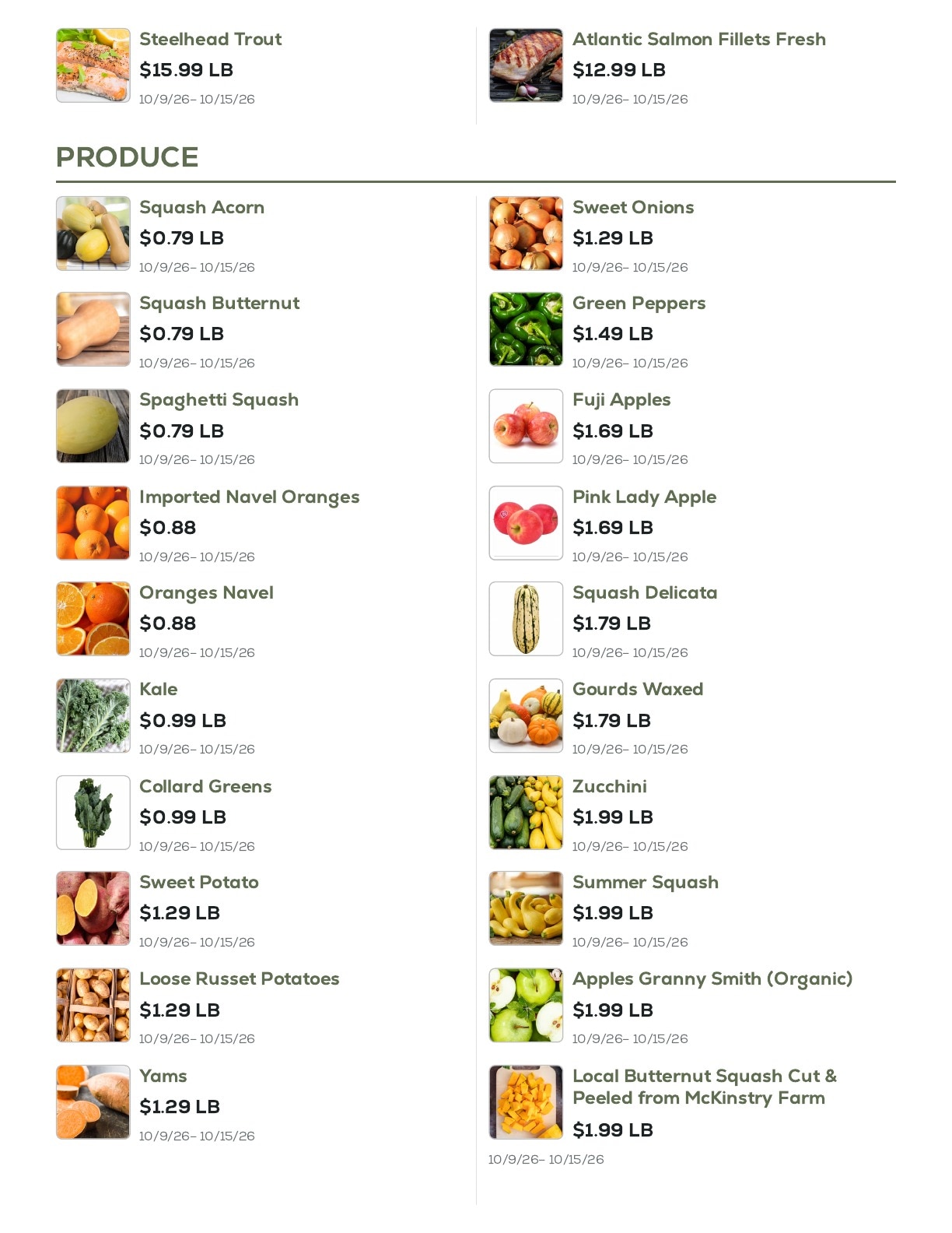 Geissler's Supermarket Weekly Ad October 9 - 15, 2026