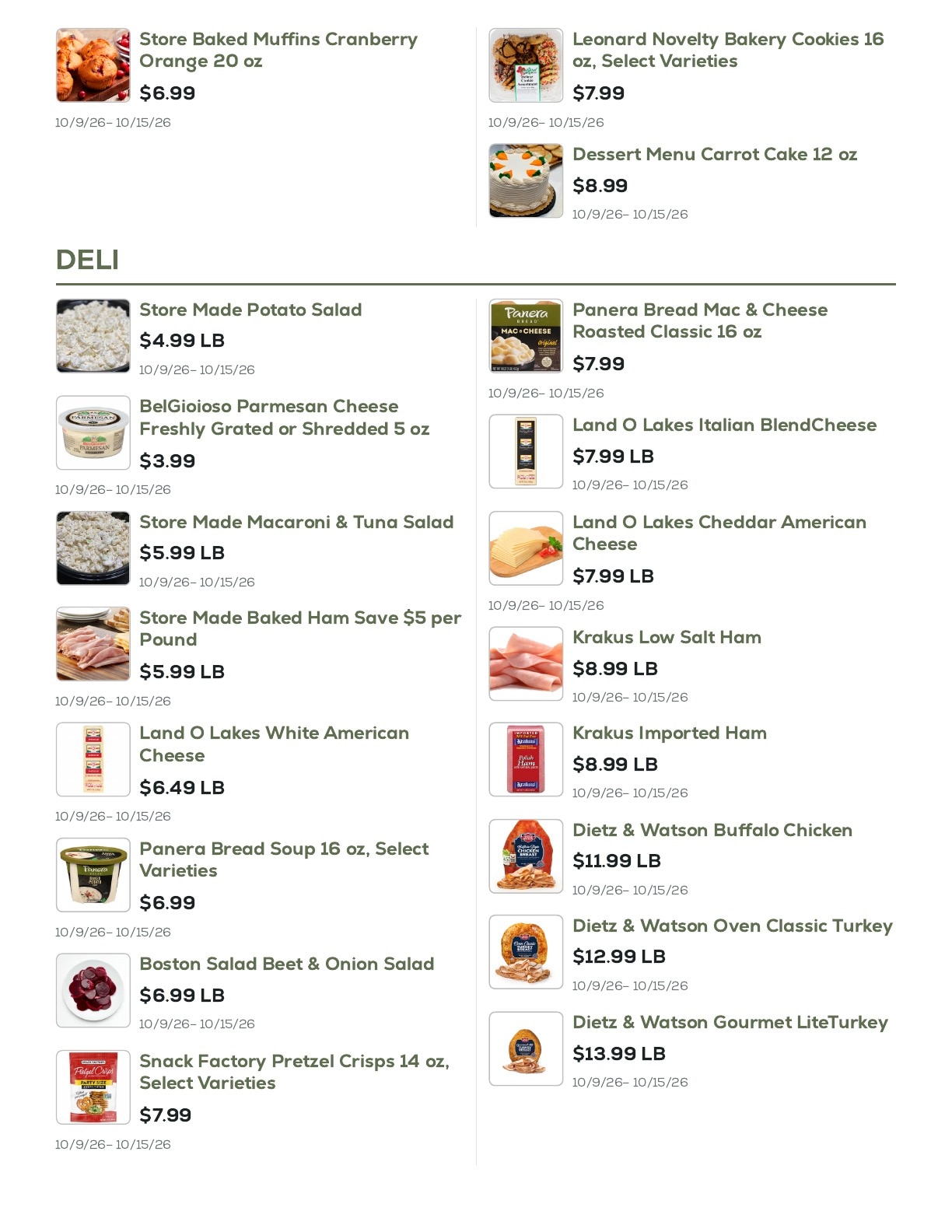 Geissler's Supermarket Weekly Ad October 9 - 15, 2026