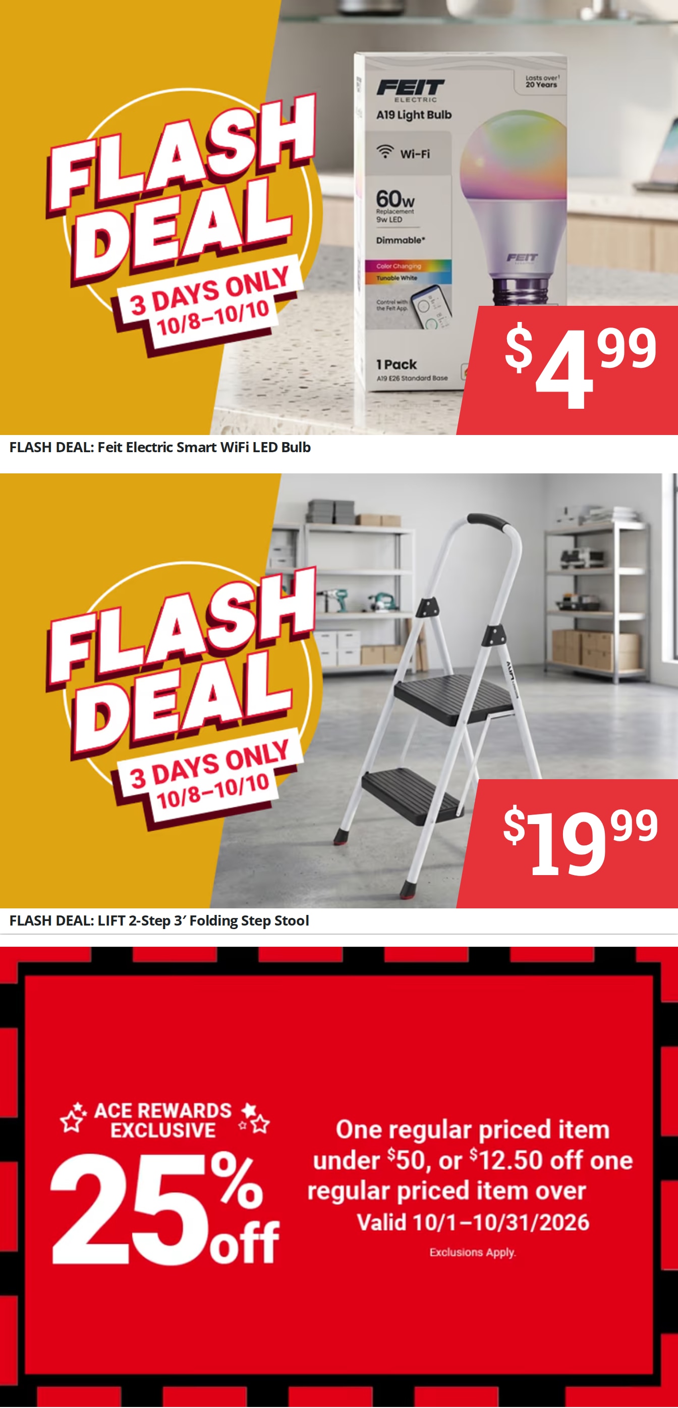 Ace Fix It (Huntingburg, IN) Weekly Ad October 1 - 31, 2026