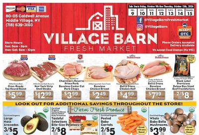 Village Barn Fresh Market Weekly Ad October 9 - 15, 2026