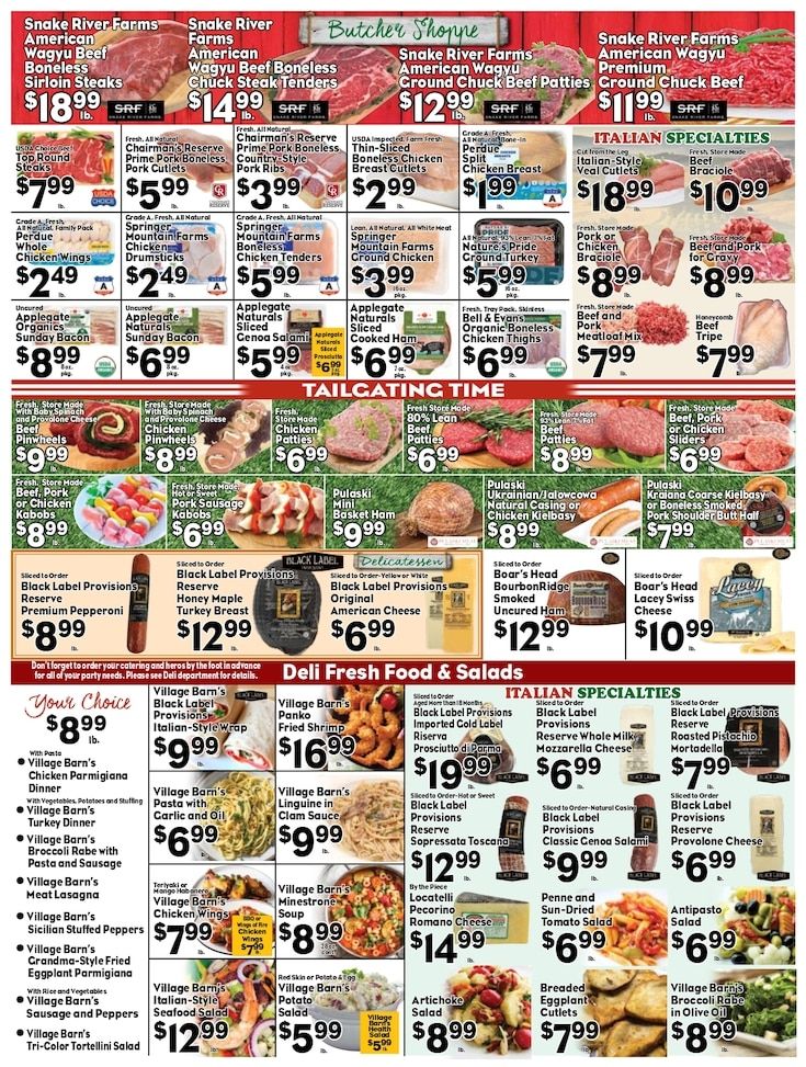 Village Barn Fresh Market Weekly Ad October 9 - 15, 2026