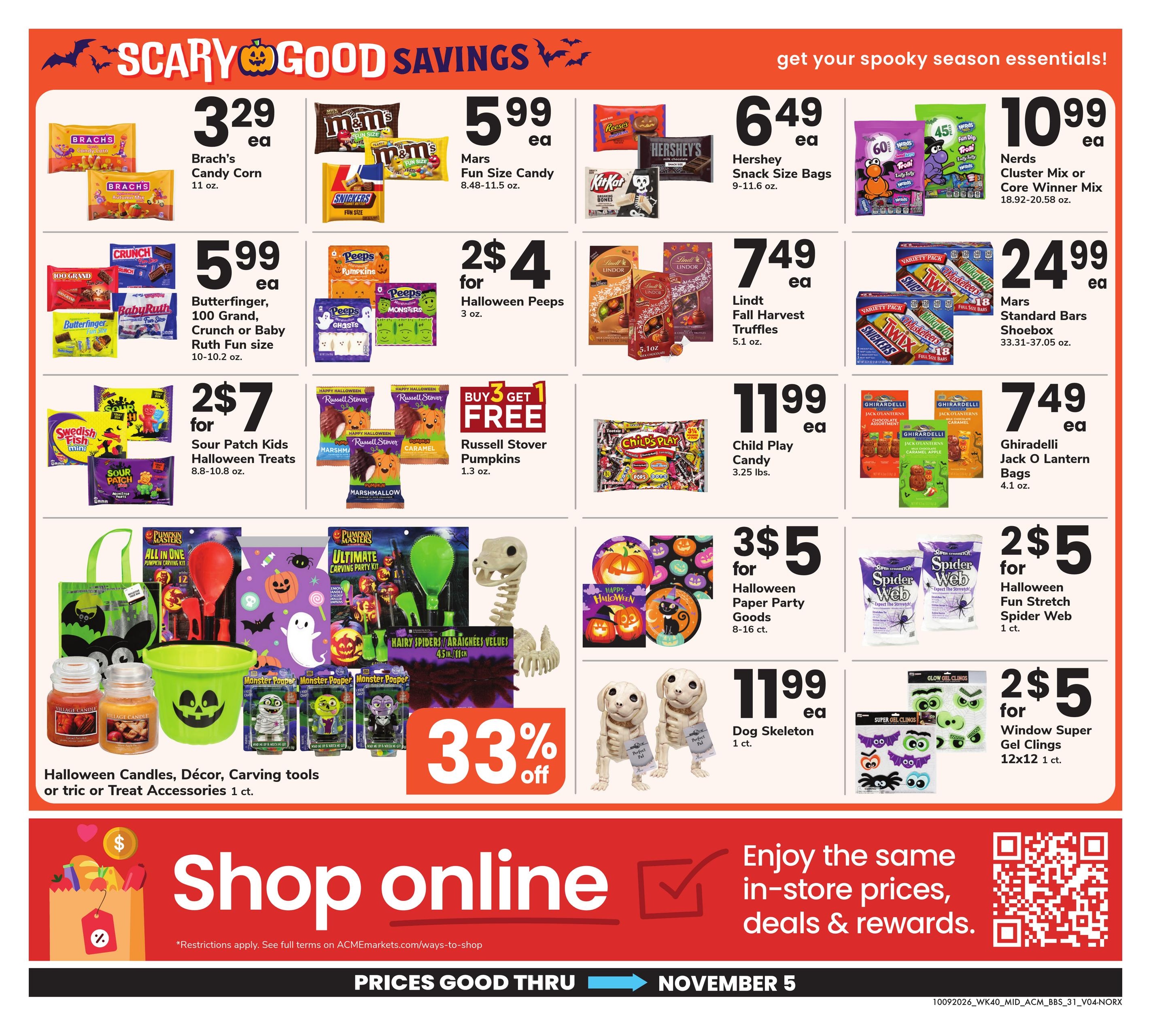 Acme Markets (Ansonia Area, CT) Big Book of Savings Weekly Ad October 9 - November 5, 2026