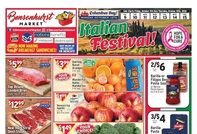 Bensonhurst Market Weekly Ad October 9 - 15, 2026