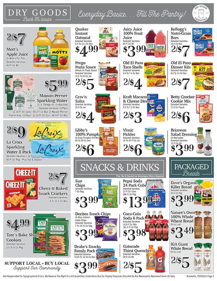 Brackett's Market Weekly Ad October 9 - 15, 2026