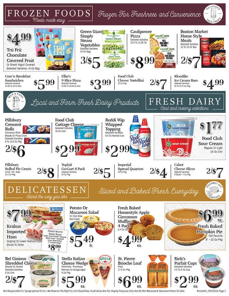 Brackett's Market Weekly Ad October 9 - 15, 2026