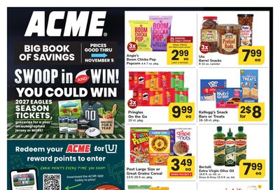 Acme Markets (Dover Area, DE) Big Book of Savings Weekly Ad October 9 - November 5, 2026