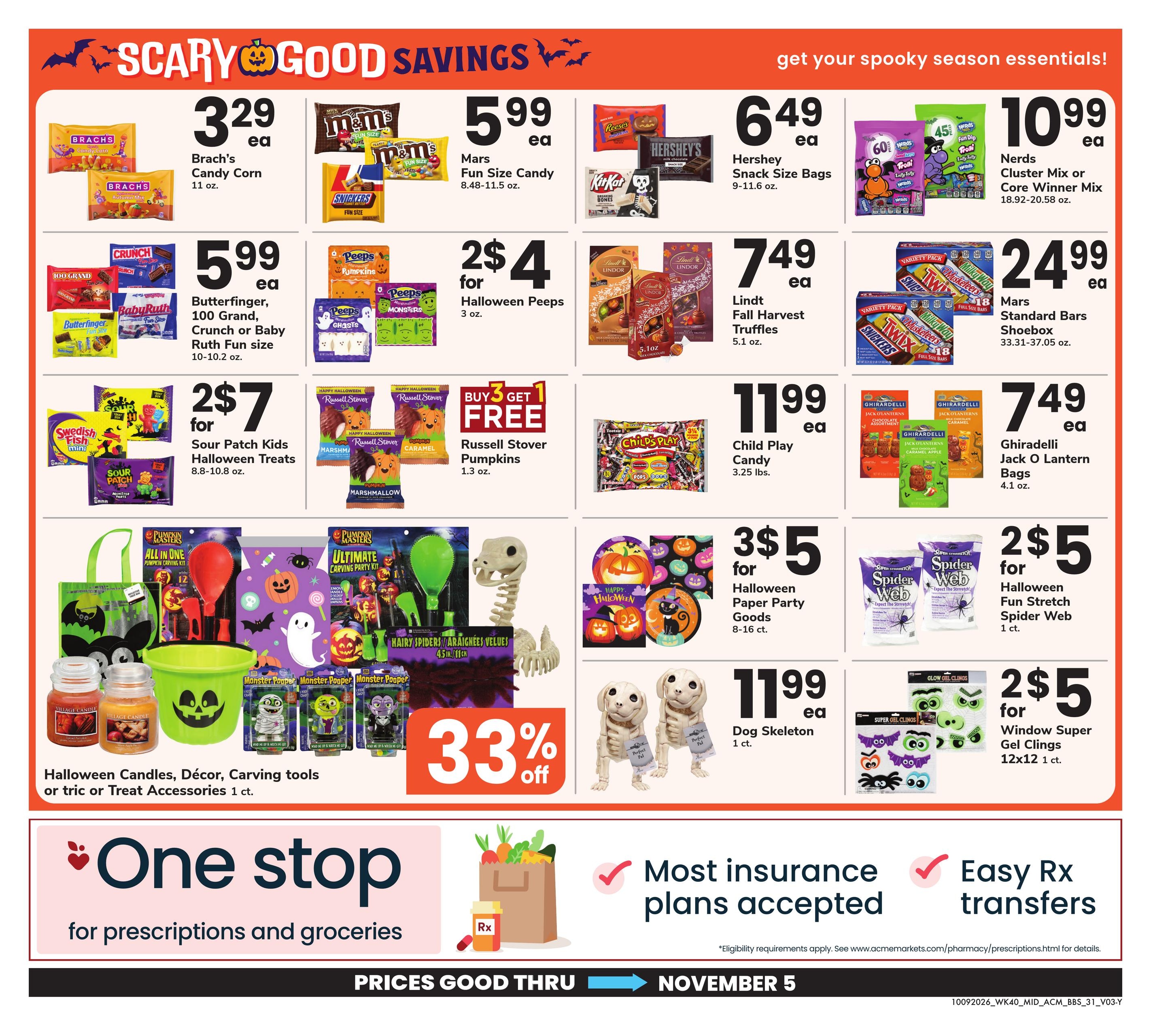 Acme Markets (Highland-Millbrook Area, NY) Big Book of Savings Weekly Ad October 9 - November 5, 2026
