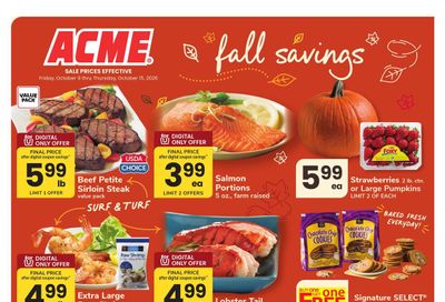 Acme Markets (Millbrook Area, NY) Weekly Ad October 9 - 15, 2026