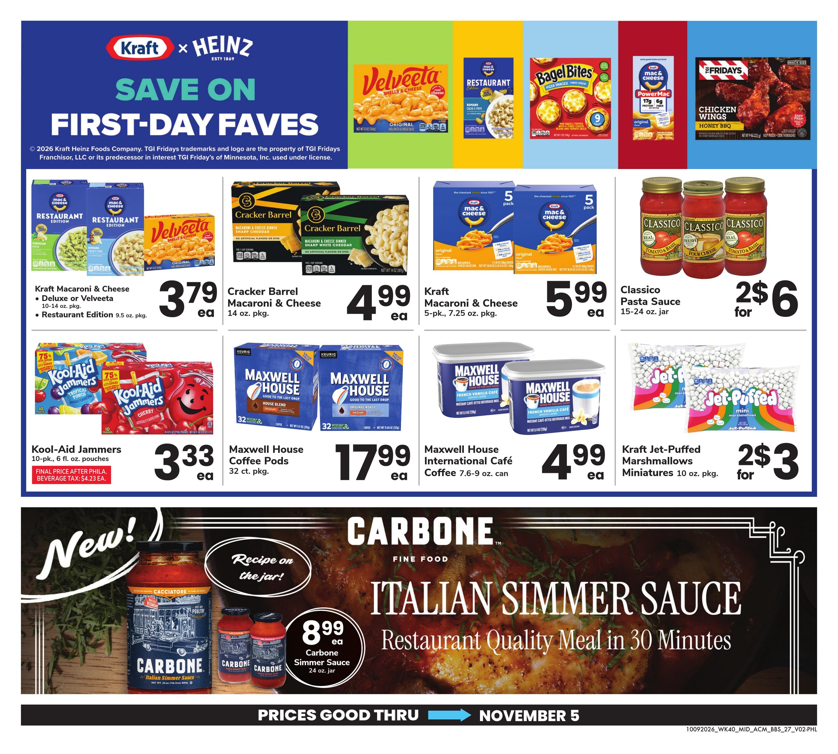 Acme Markets (Camden Area, NJ) Big Book of Savings Weekly Ad October 9 - November 5, 2026