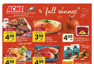 Acme Markets (Camden Area, NJ) Weekly Ad October 9 - 15, 2026