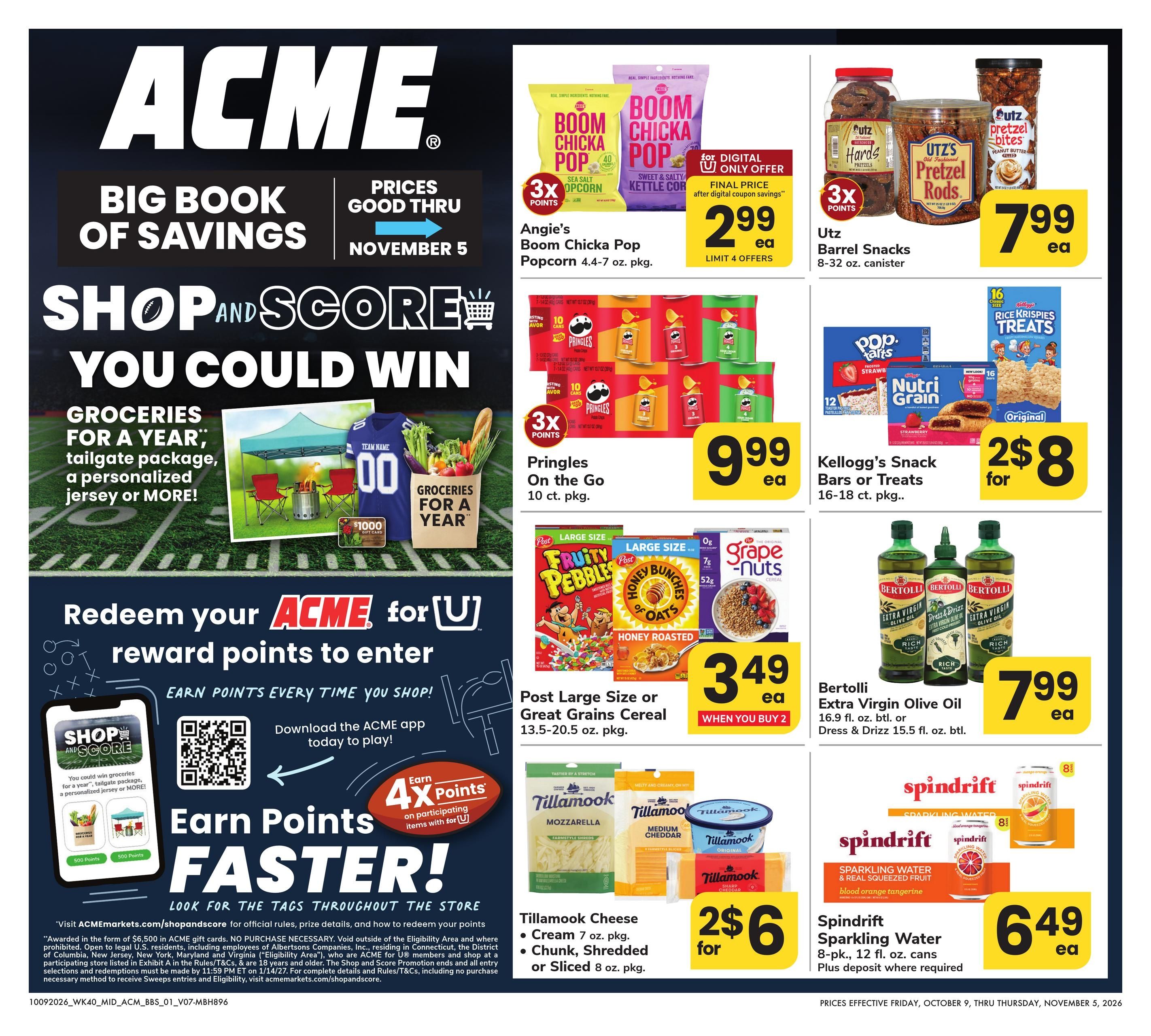Acme Markets (Bethel Area, DE) Big Book of Savings Weekly Ad October 9 - November 5, 2026