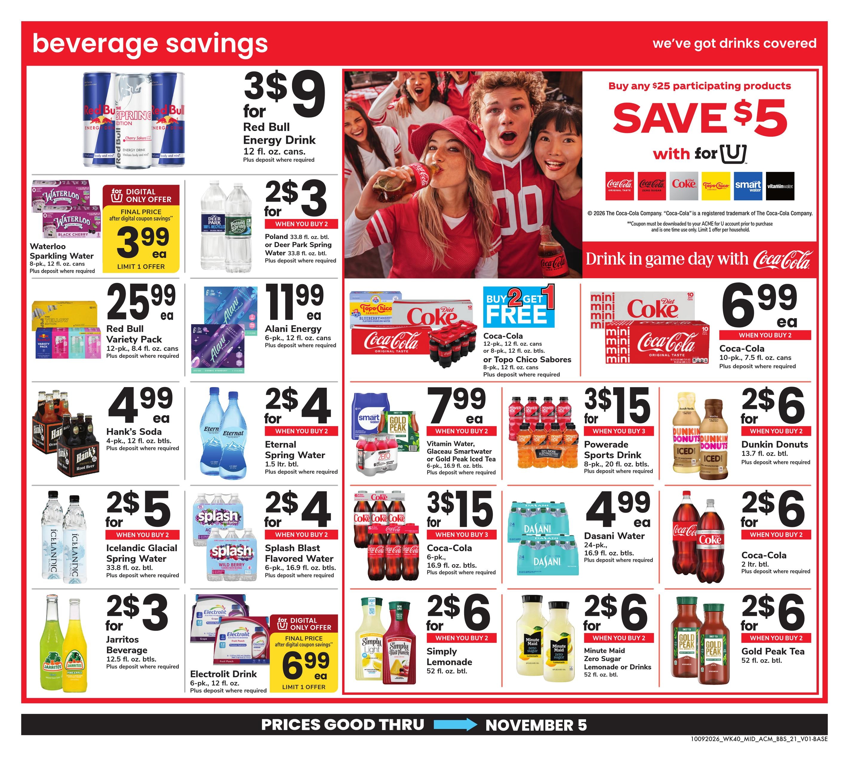 Acme Markets (Bethel Area, DE) Big Book of Savings Weekly Ad October 9 - November 5, 2026