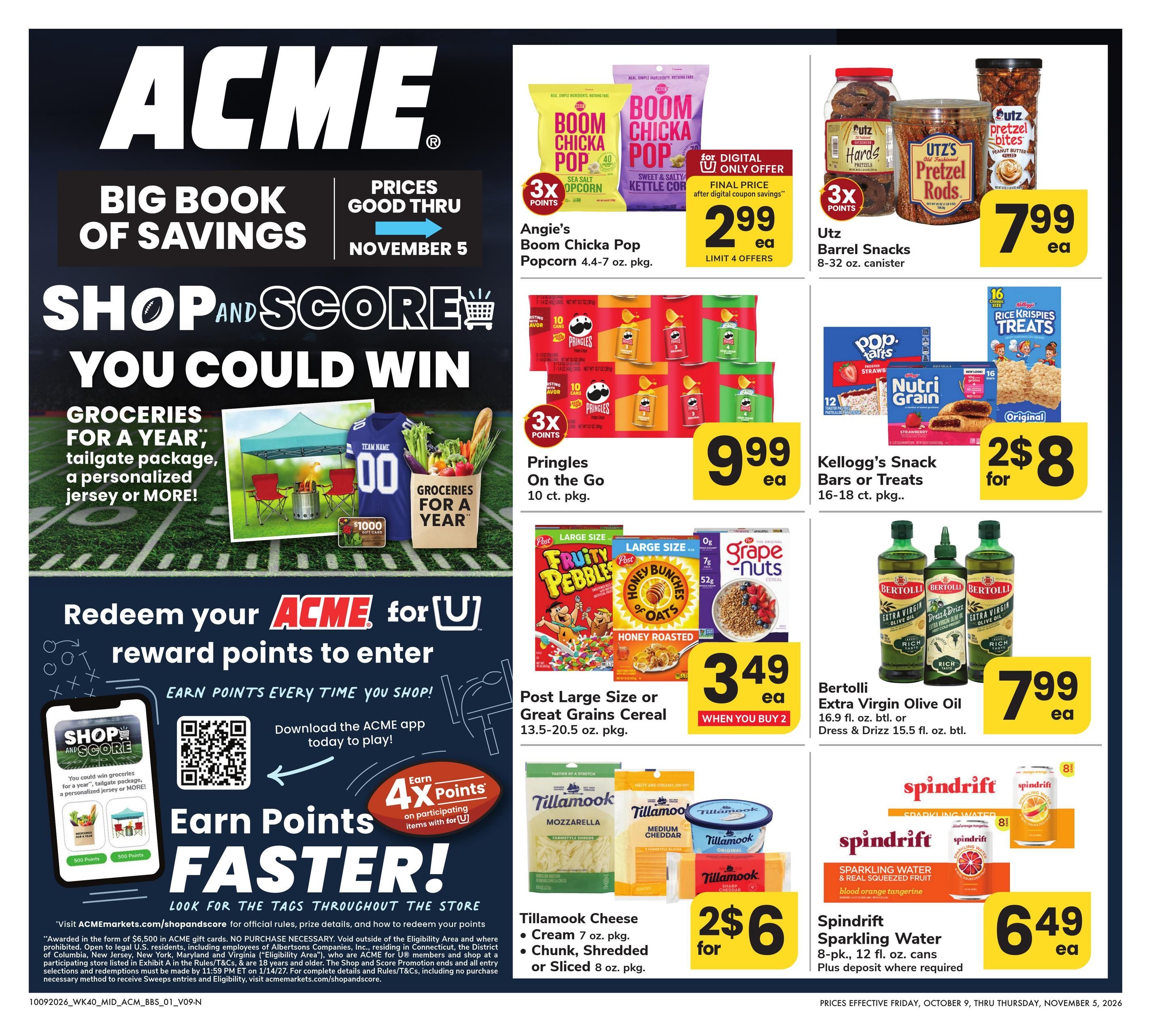 Acme Markets (Toms River Area, NJ) Big Book of Savings Weekly Ad October 9 - November 5, 2026