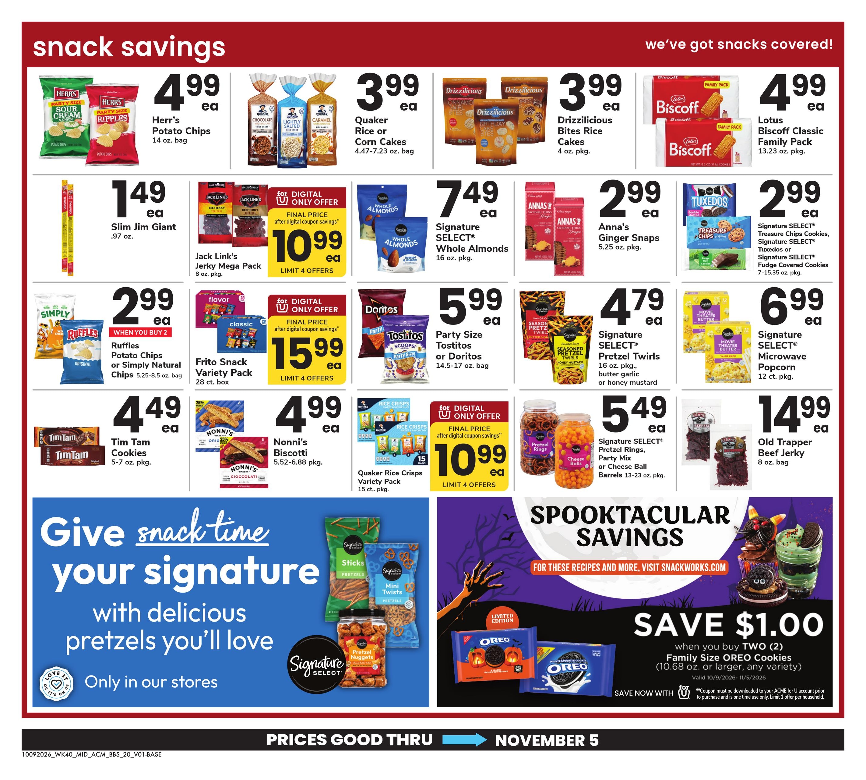 Acme Markets (Toms River Area, NJ) Big Book of Savings Weekly Ad October 9 - November 5, 2026