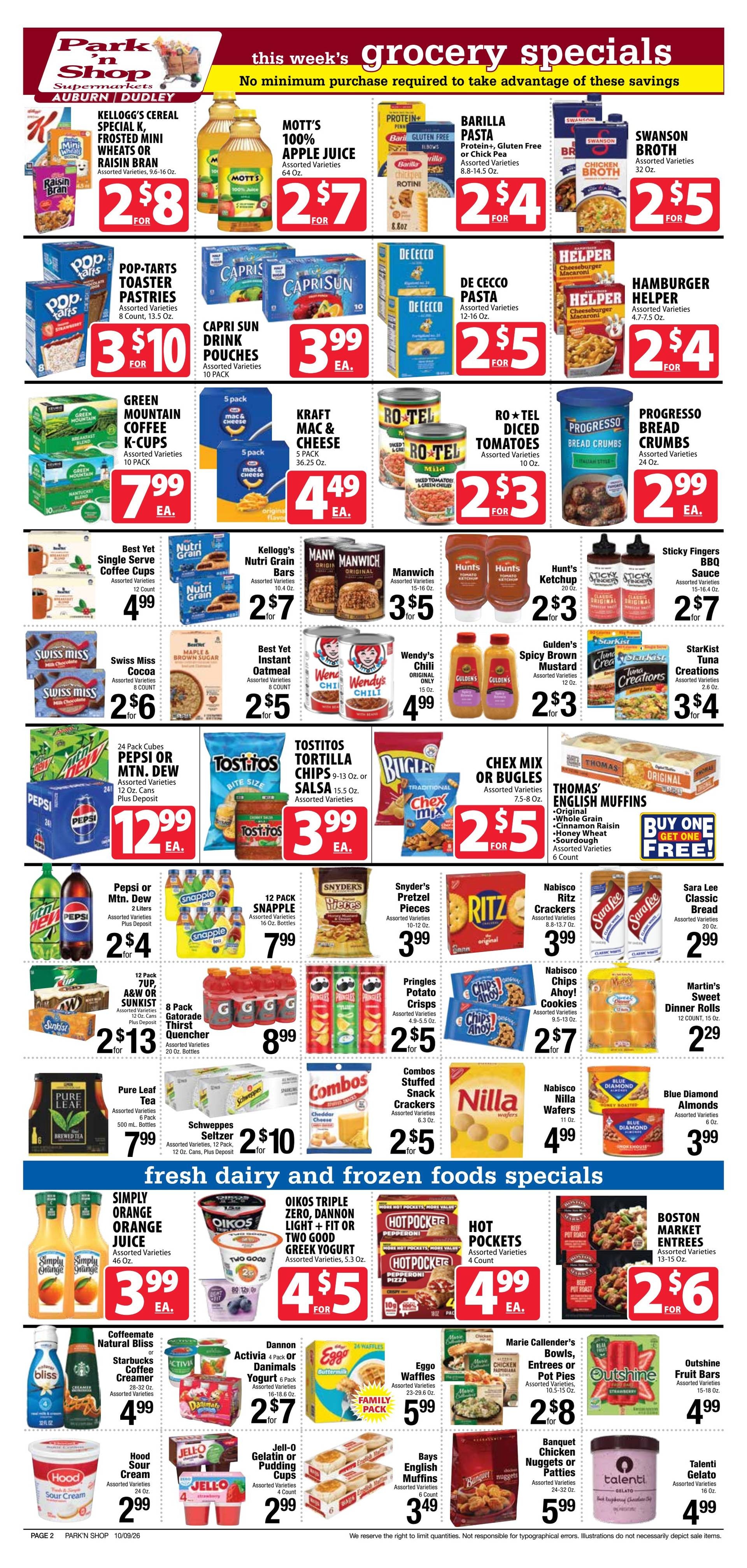 Park 'n Shop Weekly Ad October 9 - 15, 2026