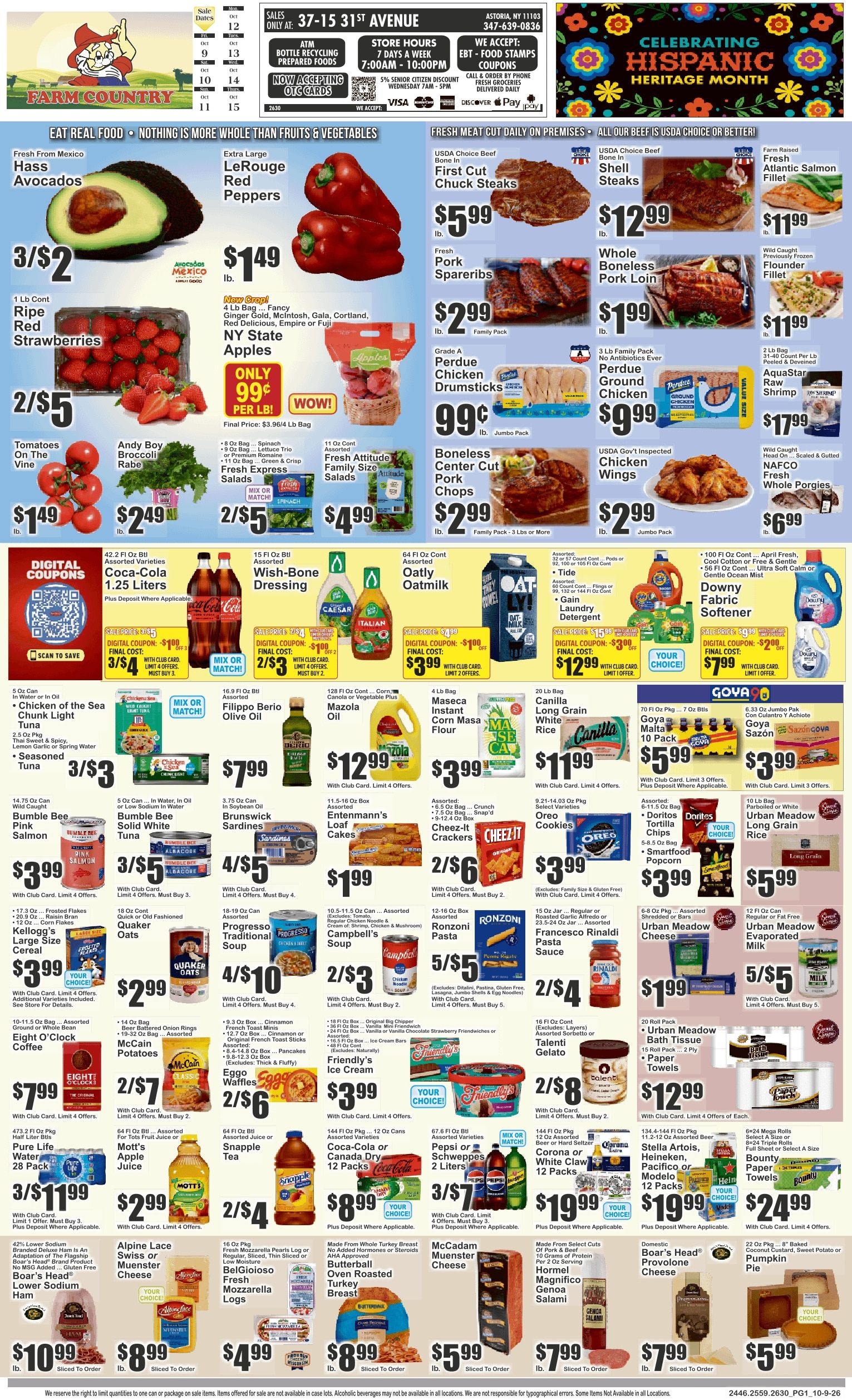 Farm Country (Astoria, NY) Key Food Weekly Ad October 9 - 15, 2026