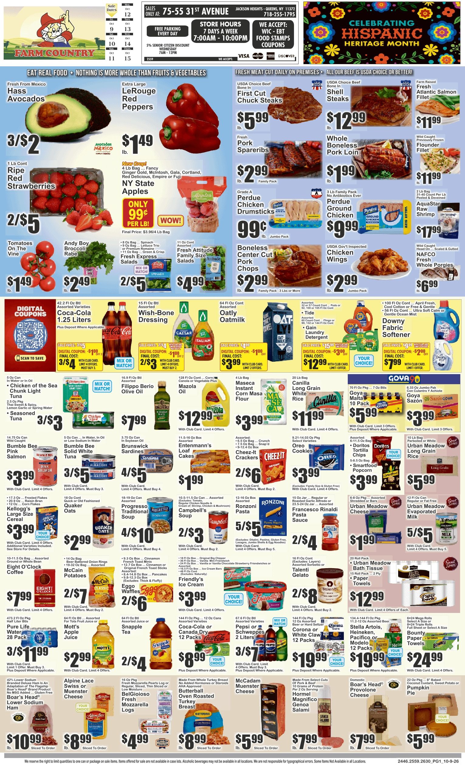 Farm Country (East Elmhurst, NY) Key Food Weekly Ad October 9 - 15, 2026