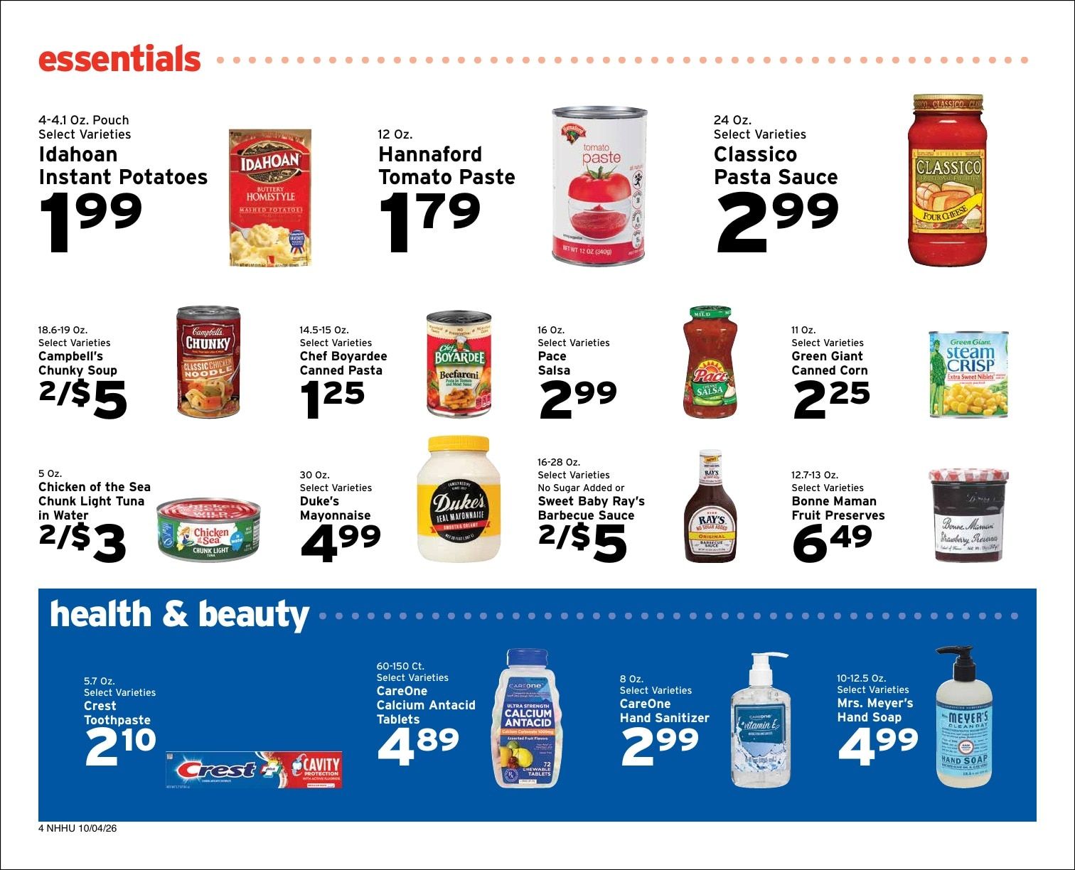 Hunter's Shop 'n Save Weekly Ad October 4 - 10, 2026