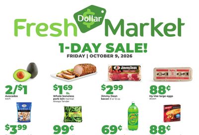 Hy-Vee (Geneseo Area, IL) 1-DAY SALE! Weekly Ad October 9 - 9, 2026