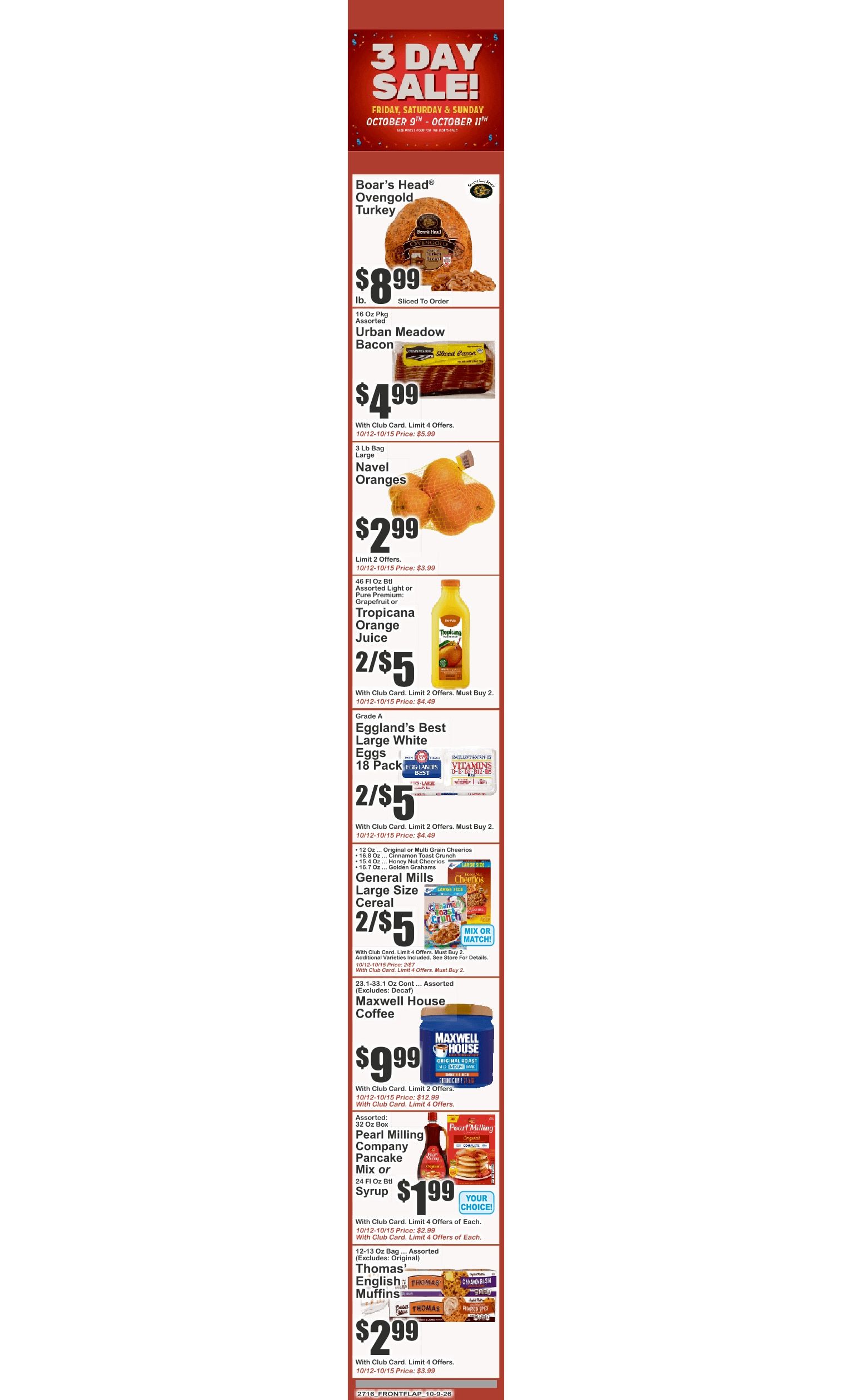 Gala Foods (1759 Middle Country Road, Unit 1, Centereach, NY) Key Food Weekly Ad October 9 - 15, 2026