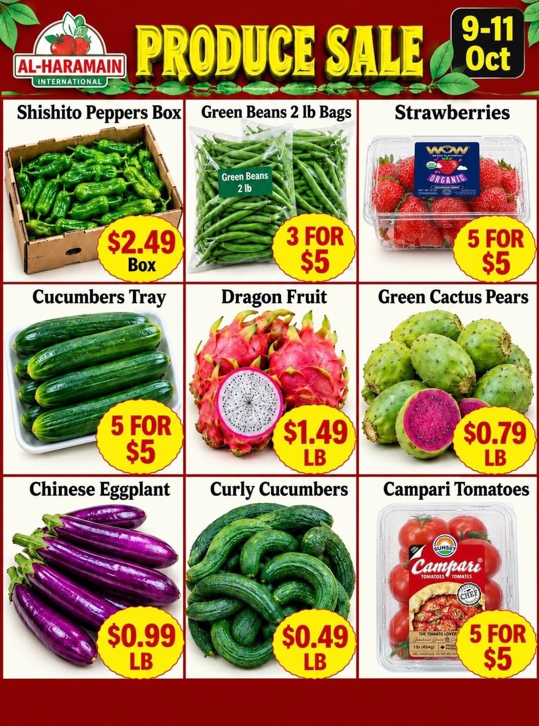Al-Haramain International (33250 West 12 Mile Road, Farmington Hills, MI) Weekly Ad October 9 - 11, 2026