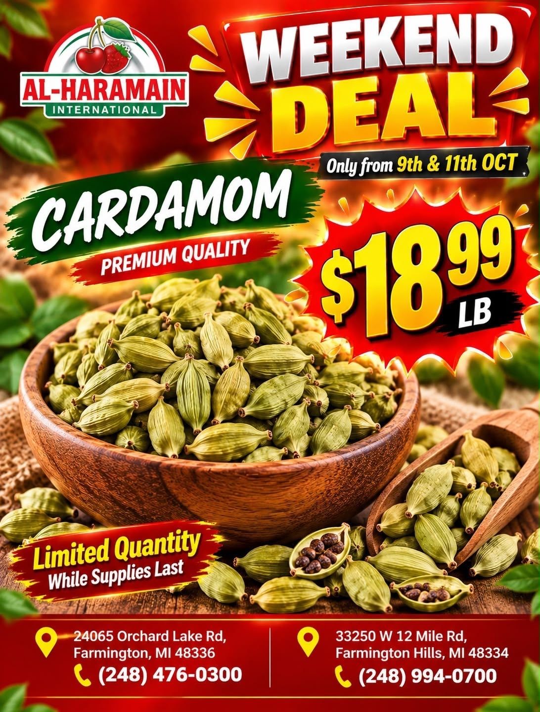 Al-Haramain International (33250 West 12 Mile Road, Farmington Hills, MI) Weekly Ad October 9 - 11, 2026