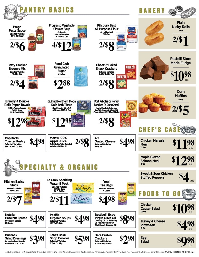 Rastelli Market Fresh Weekly Ad October 9 - 22, 2026