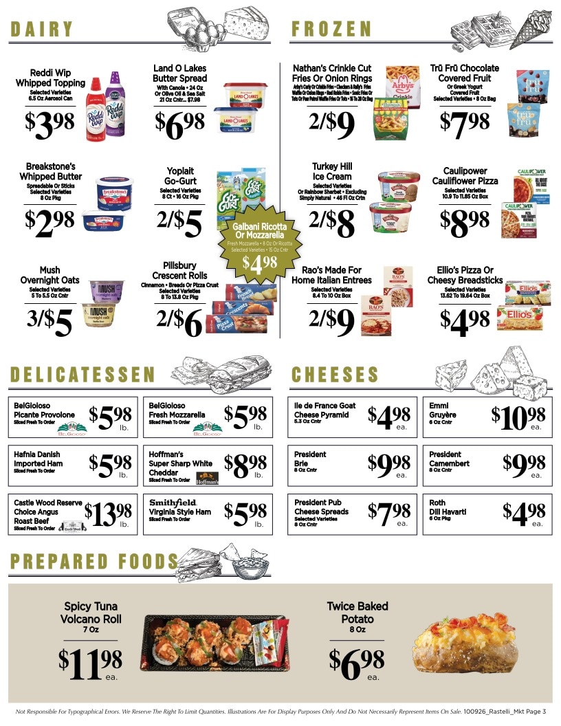 Rastelli Market Fresh Weekly Ad October 9 - 22, 2026