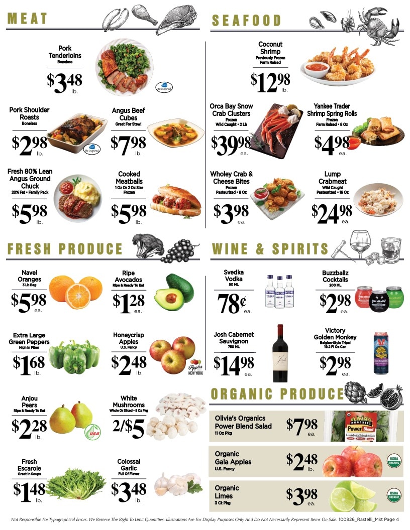 Rastelli Market Fresh Weekly Ad October 9 - 22, 2026