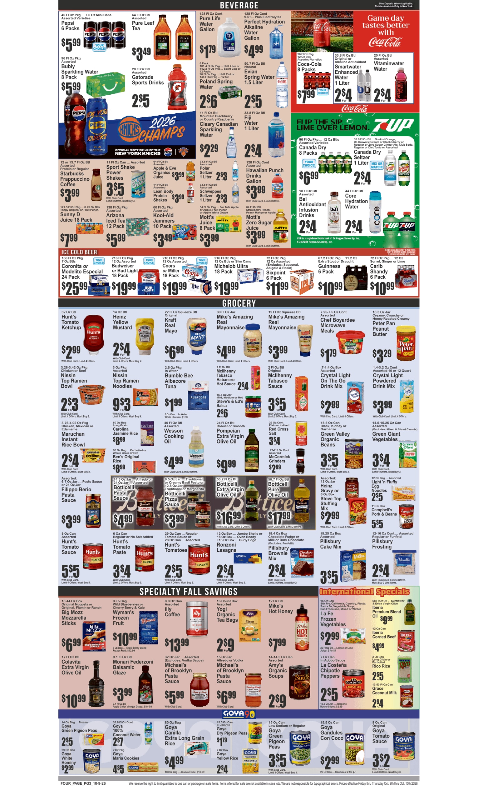 Dumbo Market Key Food Weekly Ad October 9 - 15, 2026