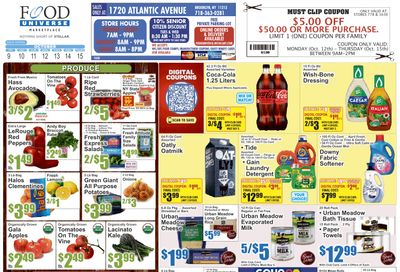 Food Universe (1720 Atlantic Ave., Brooklyn, NY) Weekly Ad October 9 - 15, 2026