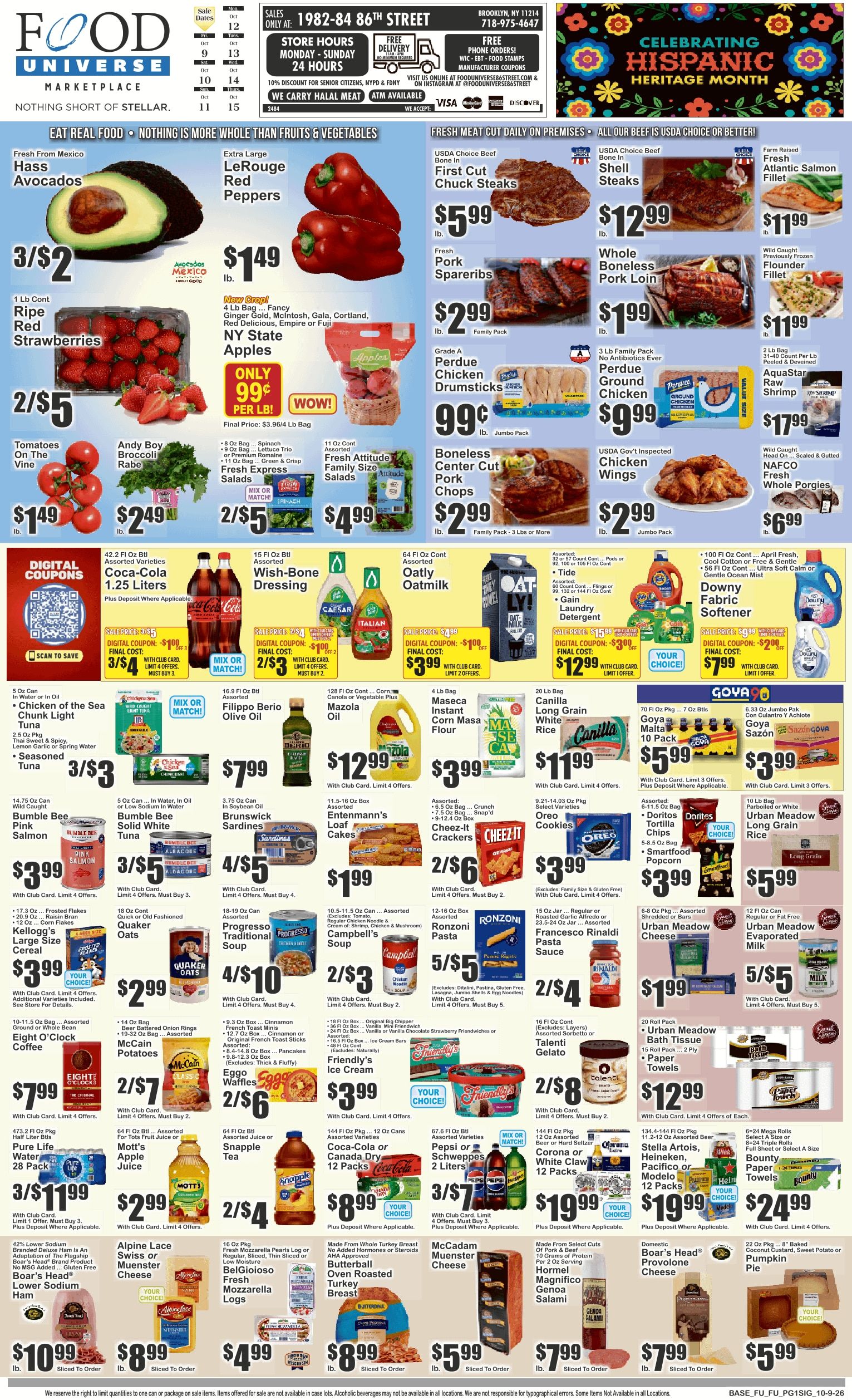 Food Universe (1982-84 86th Street, Brooklyn, NY) Weekly Ad October 9 - 15, 2026
