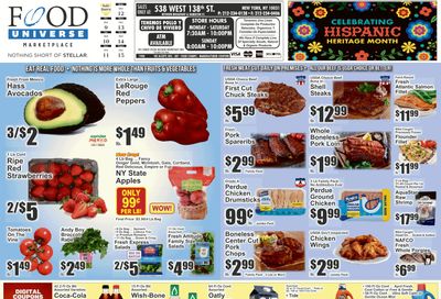 Food Universe (538 W. 138th St., New York, NY) Weekly Ad October 9 - 15, 2026