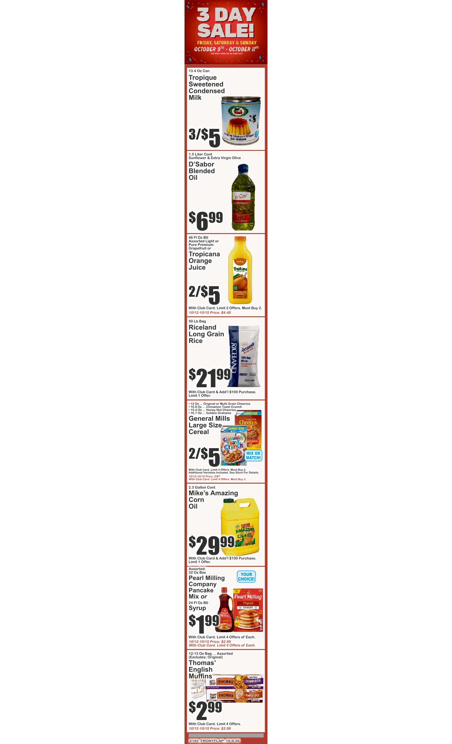 Food Universe (82 W. Kingsbridge Rd., Bronx, NY) Weekly Ad October 9 - 15, 2026