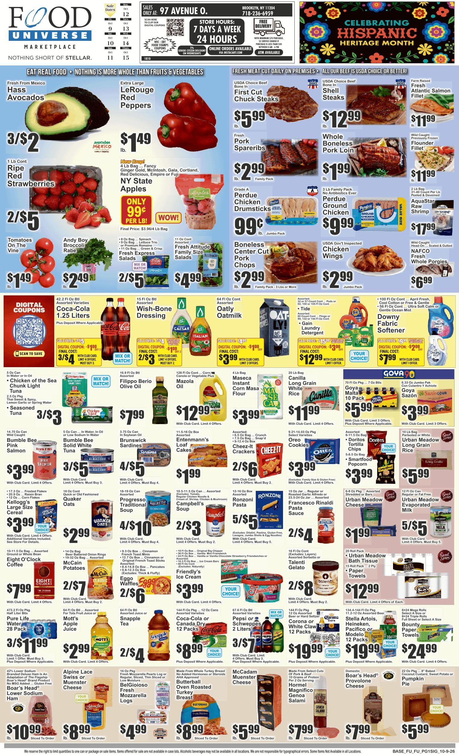 Food Universe (97 Avenue O, Brooklyn, NY) Weekly Ad October 9 - 15, 2026