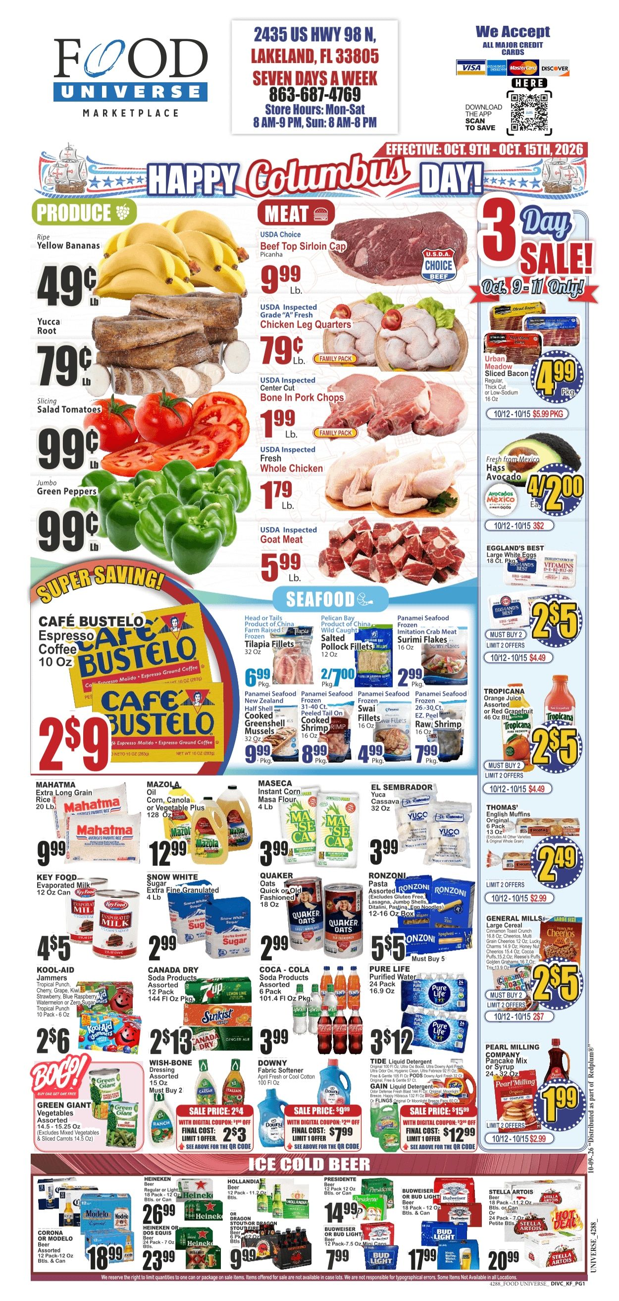 Food Universe (Lakeland, FL) Weekly Ad October 9 - 15, 2026