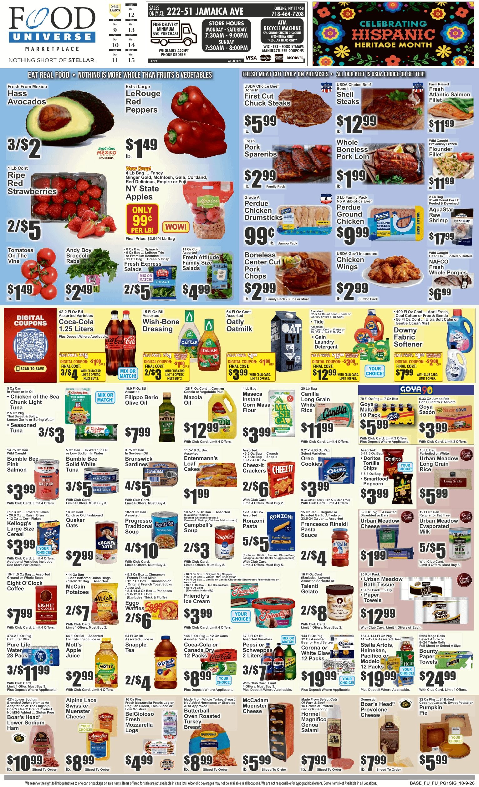 Food Universe (Queens Village, NY) Weekly Ad October 9 - 15, 2026