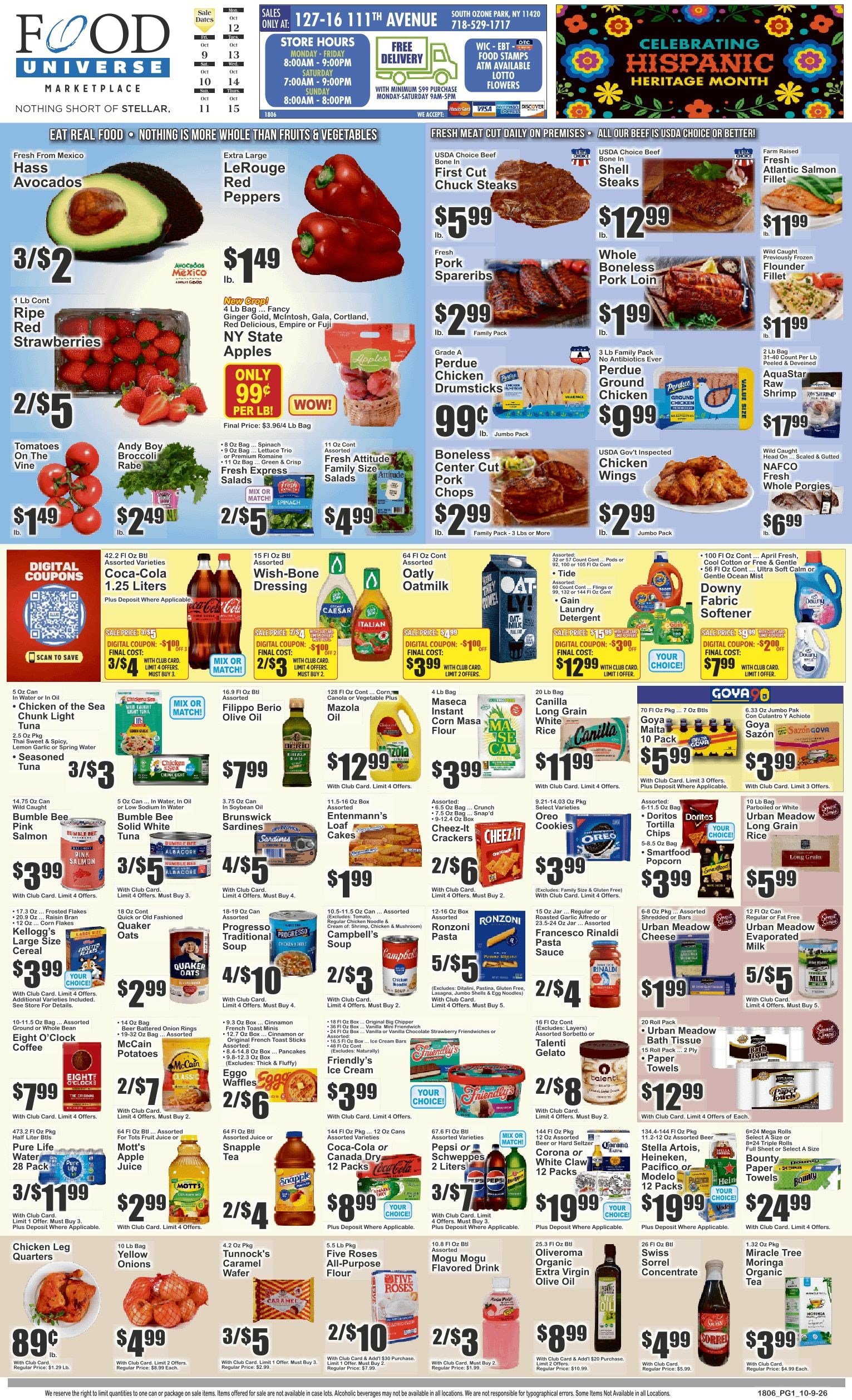 Food Universe (South Ozone Park, NY) Weekly Ad October 9 - 15, 2026