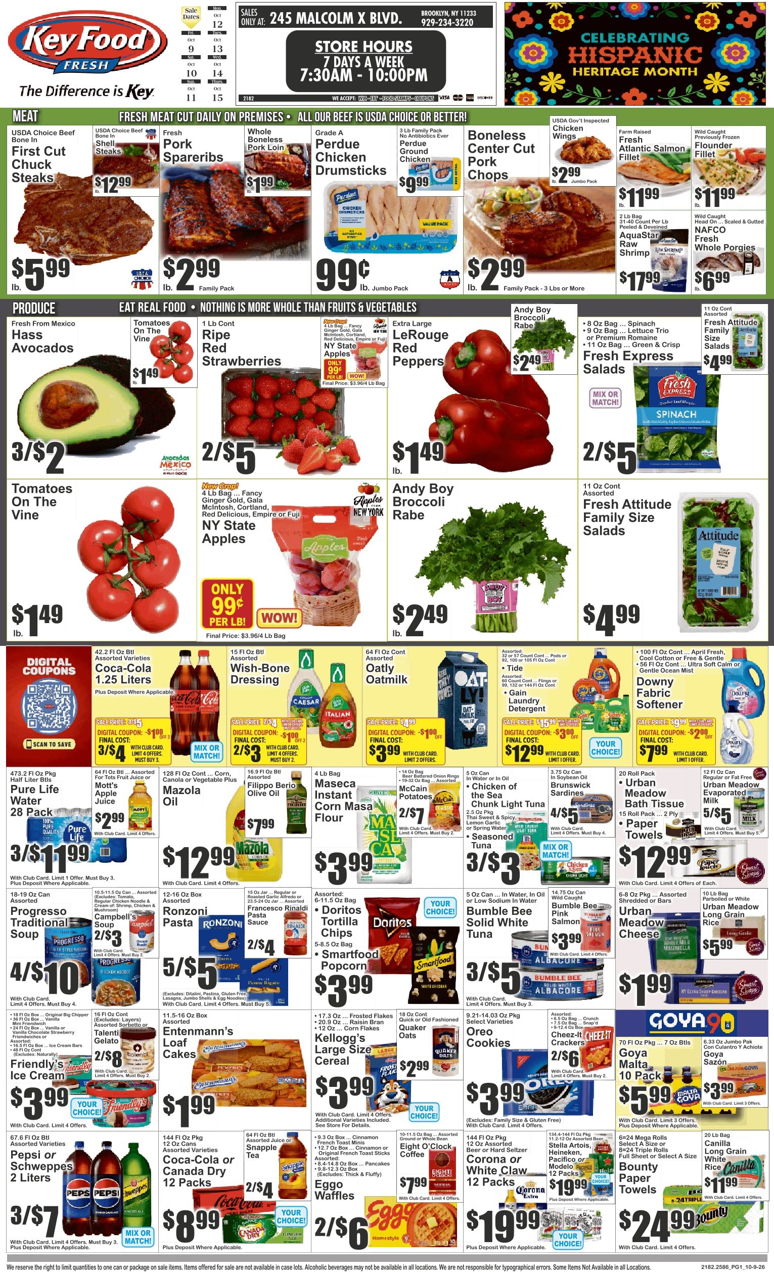 Halsey Traders Market (245 Malcolm X Blvd., Brooklyn, NY) Key Food Weekly Ad October 9 - 15, 2026