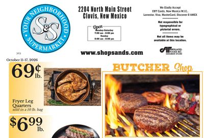 S&S Supermarket Weekly Ad October 11 - 17, 2026