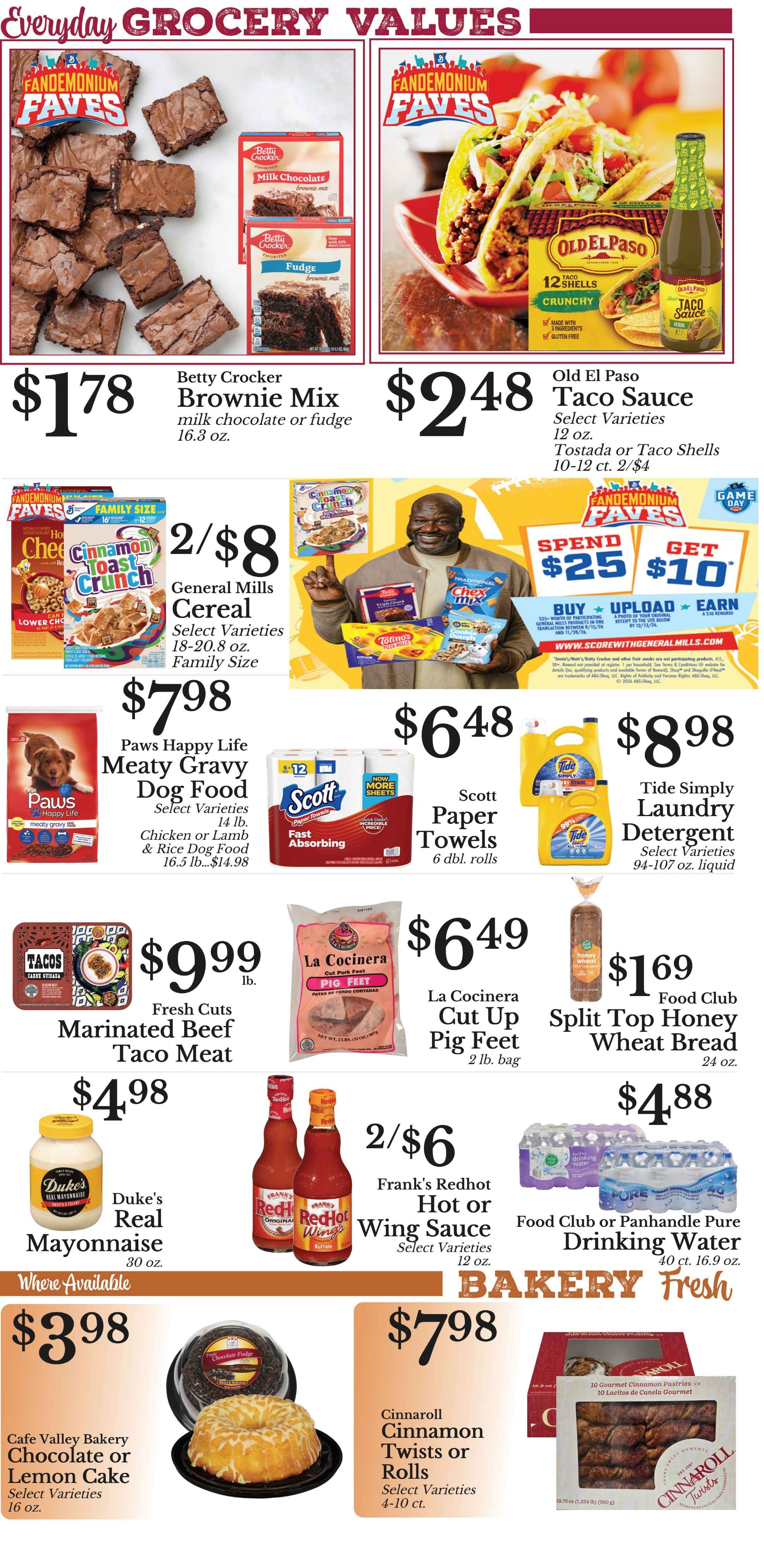 S&S Supermarket Weekly Ad October 11 - 17, 2026