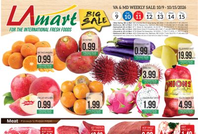 LA Mart English Weekly Ad October 9 - 15, 2026