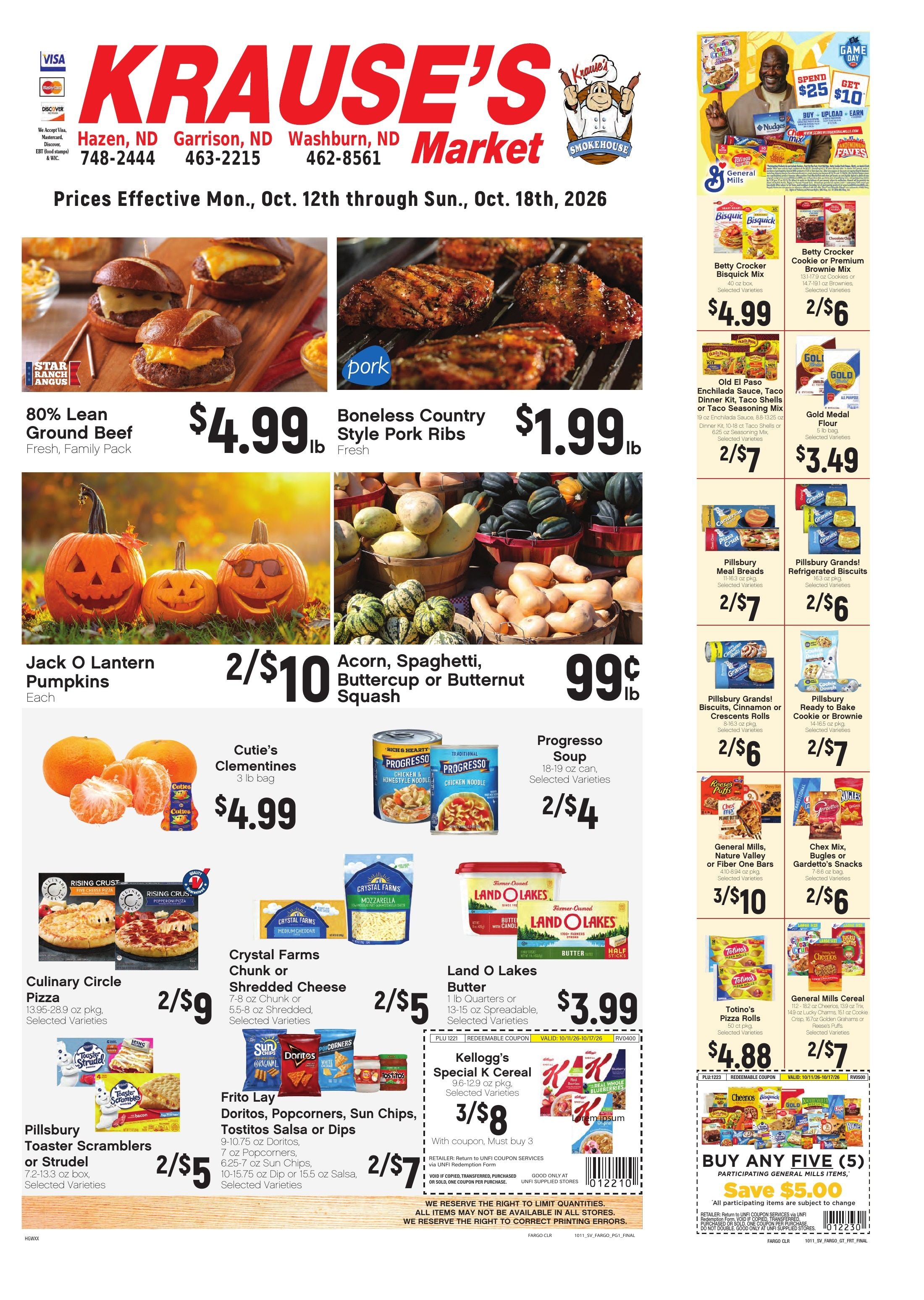 Krause's SuperValu Weekly Ad October 12 - 18, 2026