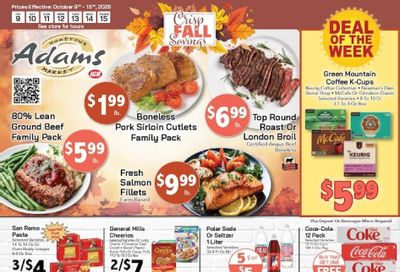 Adams Hometown Market Weekly Ad October 9 - 15, 2026